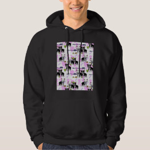 Veste À Capuche Boston Terrier  Pixelart Pattern Graphic