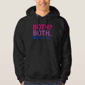 Veste À Capuche BOTH IS GOOD   Bisexual Pride Message LGBTQ Flag A (Devant)