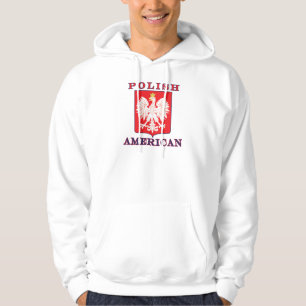 Veste À Capuche Bouclier d'aigle américain polonais