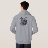 Veste À Capuche Bouledogue anglais (Dos entier)