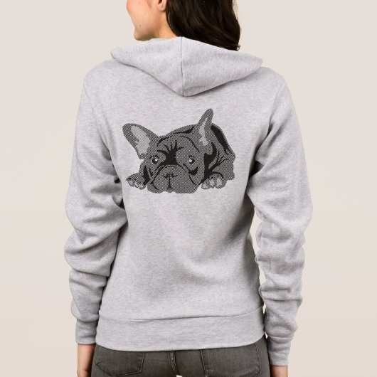 Veste À Capuche Bouledogue français (Dos)