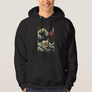 Veste À Capuche Bouledogue français vague japonaise de Kanagawa ch