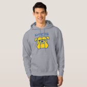 Veste À Capuche Bouledogues de l'Université Kettering (Devant entier)