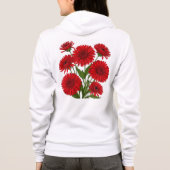 Veste À Capuche Bouquet de gerbera rouge (Dos)
