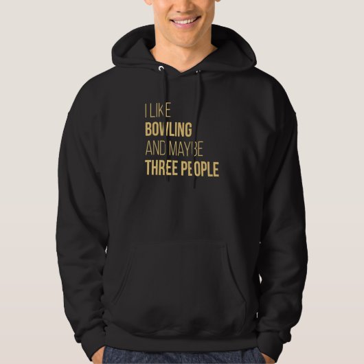 Veste À Capuche Bowling J'Aime Bowling (Devant)