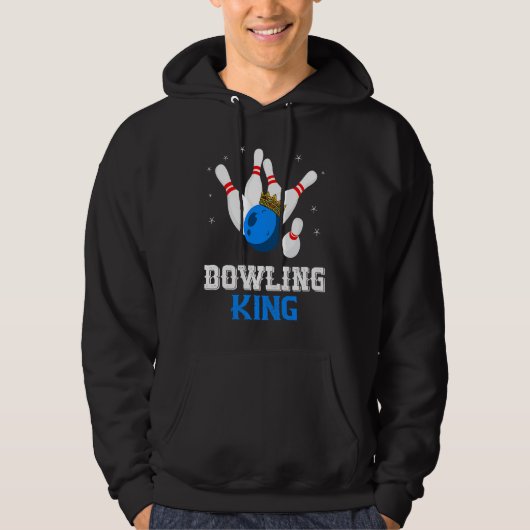 Veste À Capuche Bowling King Crown Bowler Bowling Team Strike Bowl (Devant)