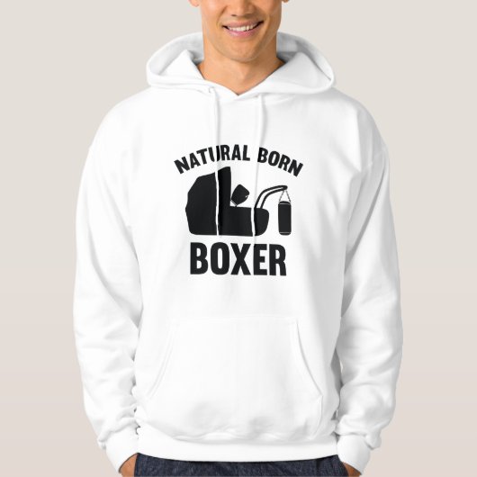 Veste À Capuche Boxer Né Naturel (Devant)