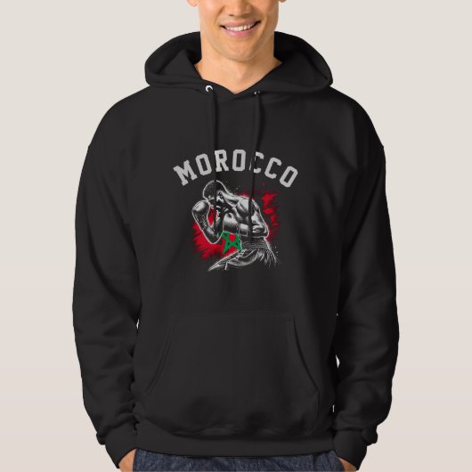 Veste À Capuche Boxeur Marocain (Devant)