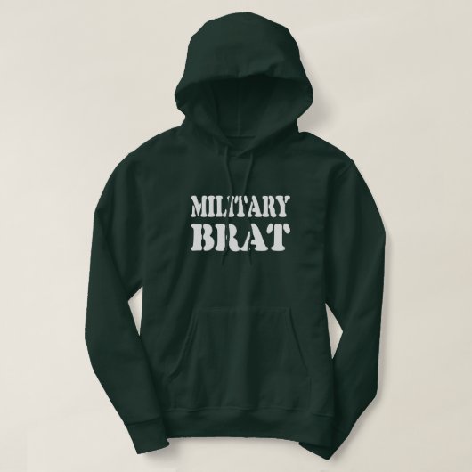 VESTE À CAPUCHE BRAT MILITAIRE (Design devant)