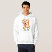 Veste À Capuche Bread Tony Tired Mood – Funny Bread T-Shirt (Devant entier)