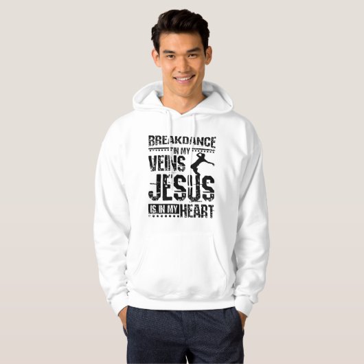Veste À Capuche Breakdance Jesus (Devant entier)