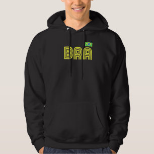Veste À Capuche Brésil Drapeau Rétro Pays International Brasil Pri