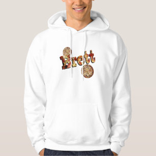 Veste À Capuche Brett, Nom, Logo fait à partir d'une pizza Supreme