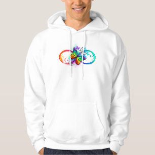 Veste À Capuche Bright infinity with rainbow butterfly