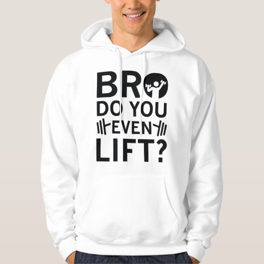Veste À Capuche Bro Est-Ce Que Tu Leves Même ? (Devant)