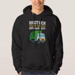 Veste À Capuche Brother Of The Birthday Boy Garbage Truck Annivers<br><div class="desc">Frère De L'Anniversaire Garbage Truck Anniversaire Fête</div>