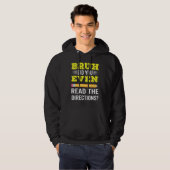 Veste À Capuche Bruh Avez-Vous Même Lu Les Instructions Enseignant (Devant entier)