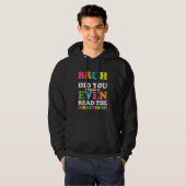 Veste À Capuche Bruh Avez-Vous Même Lu Les Instructions Professeur (Devant entier)
