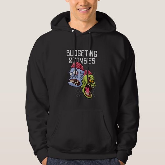 Veste À Capuche Budgeting & Zombies Finance Apocalypse Épargne (Devant)