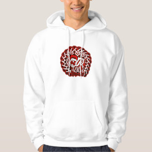 Veste À Capuche Buffalo/bison celtiques, rouge