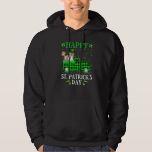 Veste À Capuche Buffalo Plaid Green Truck Shih Tzu Dog St Patrick'