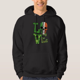 Veste À Capuche Buffle irlandais st patrick d'amour du crâne Plaid
