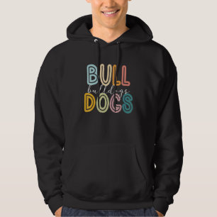 Veste À Capuche Bulldogs Mascot école Spirit Sports Cheer Fan Tea