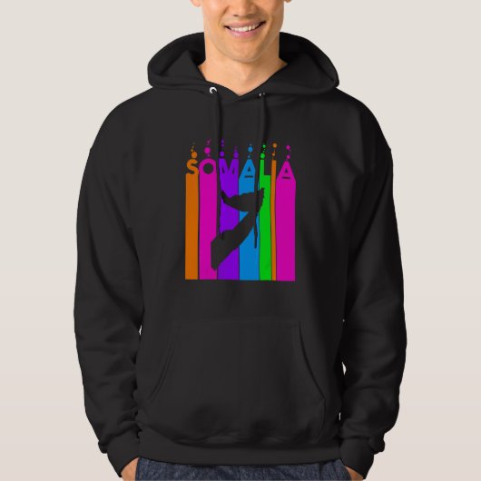 Veste À Capuche Bulles Colorées de Somalie (Devant)