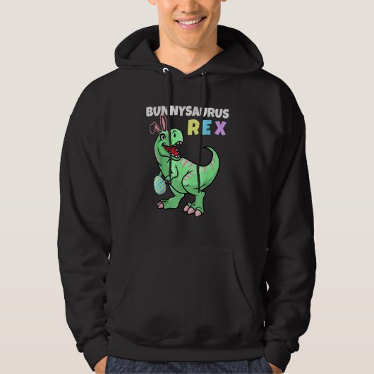 Veste À Capuche Bunnysaurus de Pâques Rex Cool Trex Dinosaure de P (Devant)