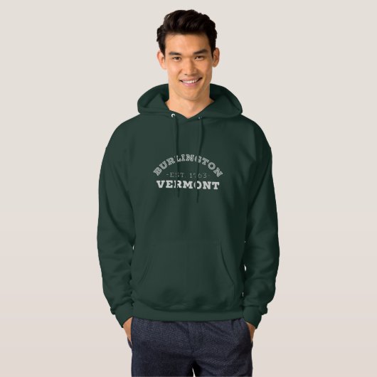 Veste À Capuche Burlington Vermont (Devant entier)