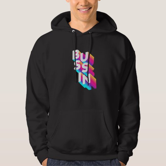Veste À Capuche Bussin Viral Meme Slang Relatable (Devant)