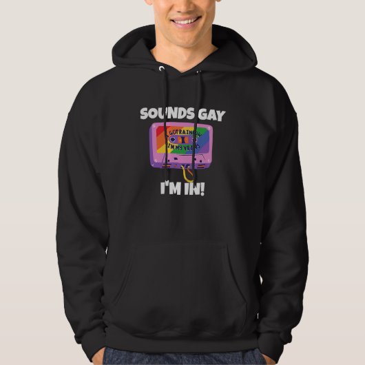 Veste À Capuche Ça a l'air gay, j'entre (Devant)