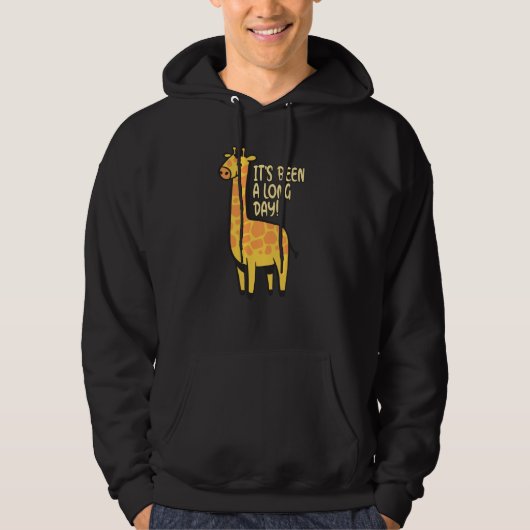 Veste À Capuche Ça fait une longue journée de mignonnes pyjamas de (Devant)