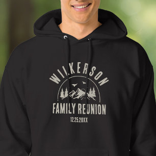 Veste À Capuche Cabane Rétro pour Réunion de Famille Rustique
