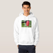 Veste À Capuche cabosse rouge (Devant entier)