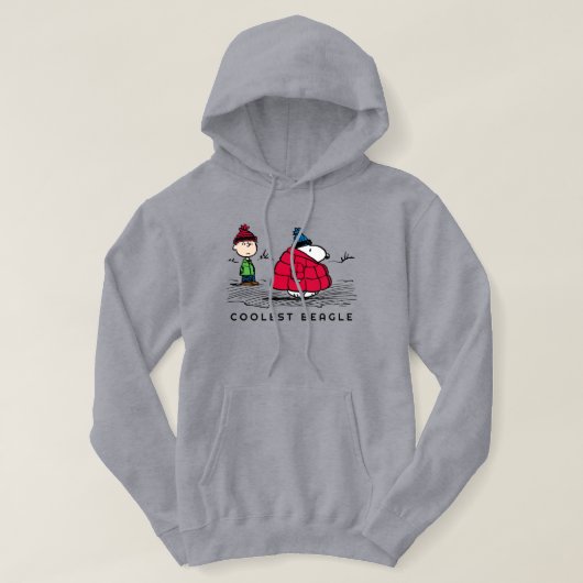 Veste À Capuche cacahuètes | Snoopy & Linus Down Veste Remplie (Design devant)