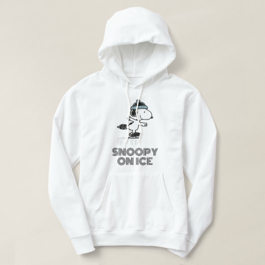 Veste À Capuche cacahuètes | Snoopy Sur La Glace (Design devant)