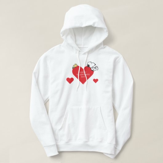 Veste À Capuche cacahuètes | Woodstock & Snoopy Valentine (Design devant)
