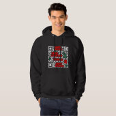 Veste À Capuche cadeau code QR de Noël (Devant entier)