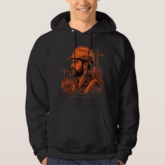 Veste À Capuche Cadeau de construction Construit à partir de l'esp (Devant)