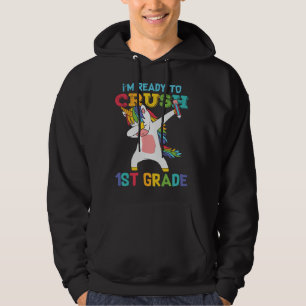 Veste À Capuche Cadeau de première année d'école pour élève licorn