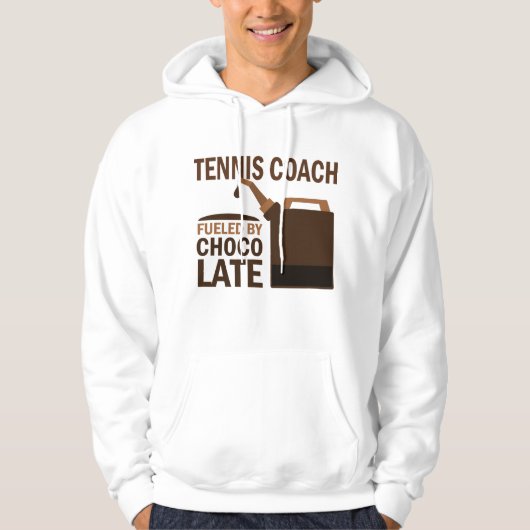 Veste À Capuche Cadeau (drôle) d'entraîneur de tennis (Devant)