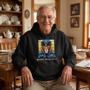 Veste À Capuche Cadeau Lion Anniversaire pour Papa Grand-père Offi