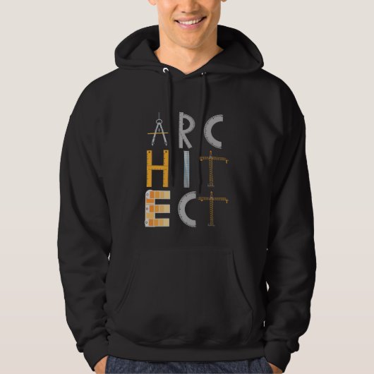 Veste À Capuche Cadeaux d'architecte Étudiants en architecture (Devant)