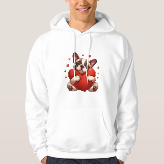 Veste À Capuche Cadeaux de la Saint-Valentin Pitbull (Devant)