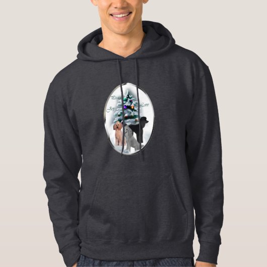 Veste À Capuche Cadeaux de Noël de caniche (Devant)