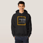 Veste À Capuche Cadeaux d'opérateur de pilote ATC Coder l'aviation (Devant entier)