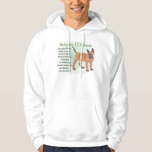 Veste À Capuche Cadeaux Malinois belges (Devant)