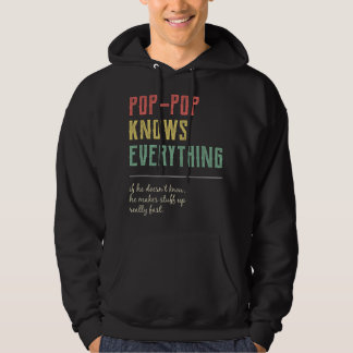Veste À Capuche Cadeaux pour grand-père, Papy sait tout