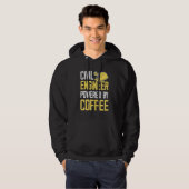 Veste À Capuche Café d'ingénieur civil (Devant entier)